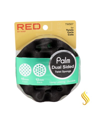 Red Kiss Twist Sponge  Palm Double Side Esponja Para El Cabello